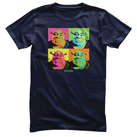 Shrek tričko, Pop-Art Navy Blue, pánské