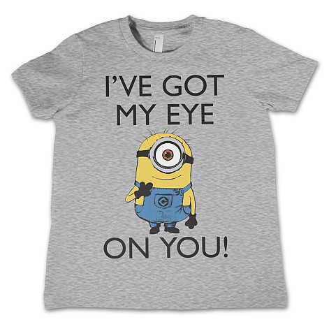 Despicable Me tričko, I Got My Eye On You Kids Grey, dětské