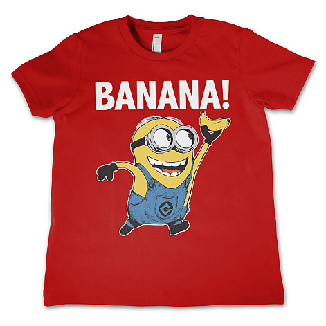 Despicable Me tričko, Banana! Kids Red, dětské