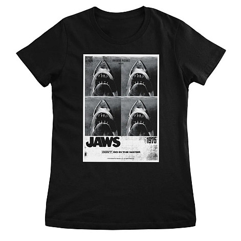 Čelisti tričko, Don't Go In The Water Black, dámské