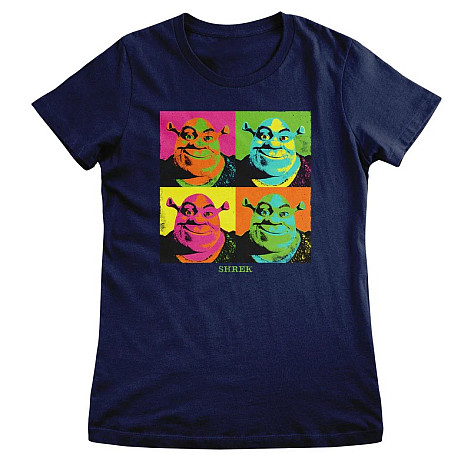 Shrek tričko, Pop-Art Girly Navy Blue, dámské