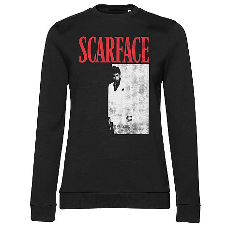 Scarface mikina, Poster Girly Sweatshirt Black, dámská