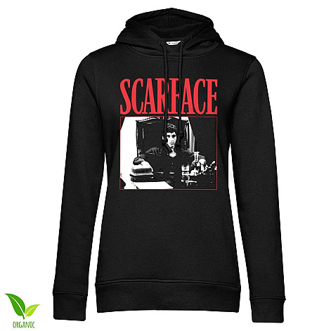 Scarface mikina, Tony Montana - The Power Organic Girly Black, dámská
