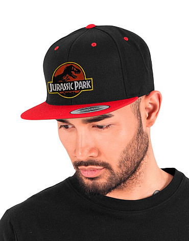 Jurský Park kšiltovka, Snapback Yupoong High Quality Black Red