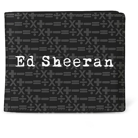 Ed Sheeran peněženka PU 11 x 10 x 1 cm, Symbols Pattern Black