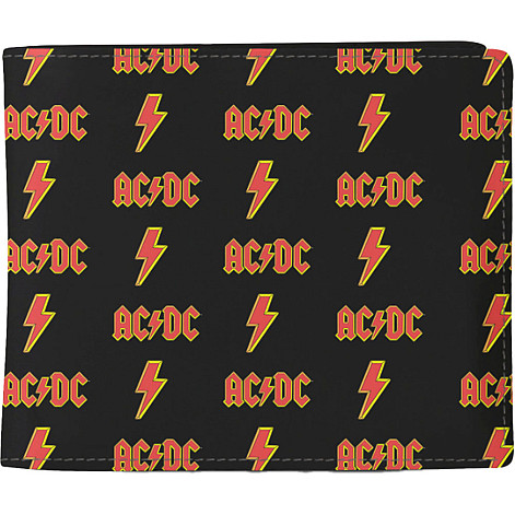 AC/DC peněženka PU 11 x 10 x 1 cm, Logo Black