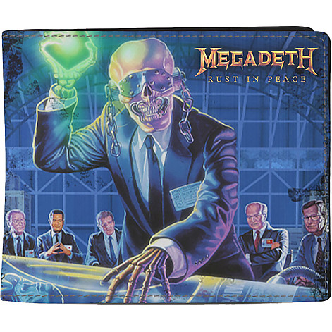 Megadeth peněženka PU 11 x 10 x 1 cm, Rust In Peace Blue