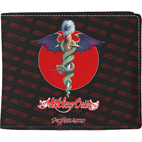 Motley Crue peněženka PU 11 x 10 x 1 cm, Dr Feelgood 2 Black