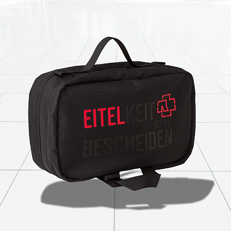 Rammstein kosmetická cestovní taška 23cm x 15cm x 10cm, Eitelkeit Black, unisex