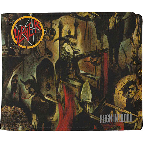 Slayer peněženka PU 11 x 10 x 1 cm, Reign In Blood Black