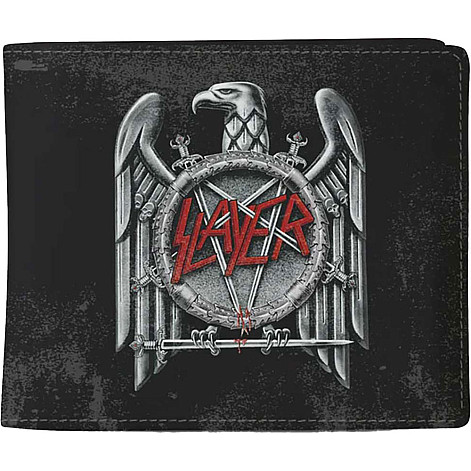 Slayer peněženka PU 11 x 10 x 1 cm, Silver Eagle Black