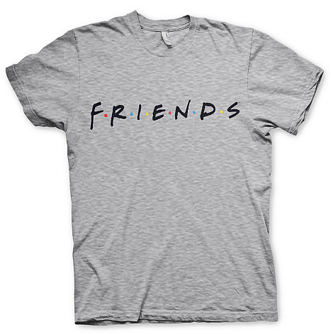 Friends tričko, Friends Logo Heather Grey, pánské