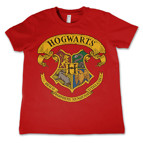 Harry Potter tričko, Hogwarts Crest Red, dětské