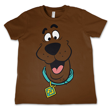 Scooby Doo tričko, Face Brown, dětské