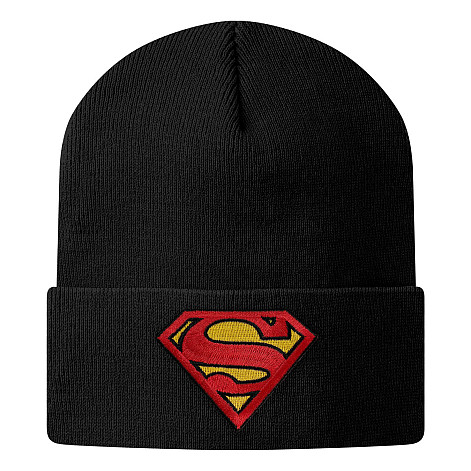 Superman zimní kulich, Organic Cotton Onesize Black