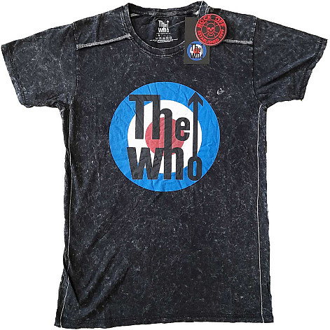 The Who tričko, Target Logo Snow Wash Black, pánské