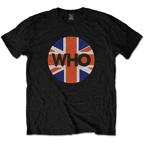 The Who tričko, Union Jack Circle Black, pánské