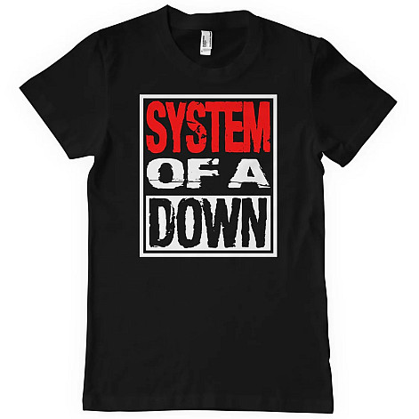 System Of A Down tričko, Logo Black, pánské