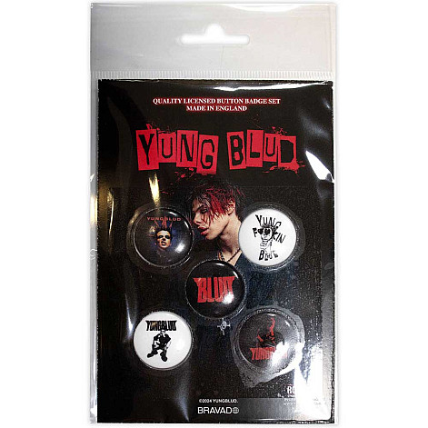 Yungblud set 5-ti placek průměr 25 mm, Logos