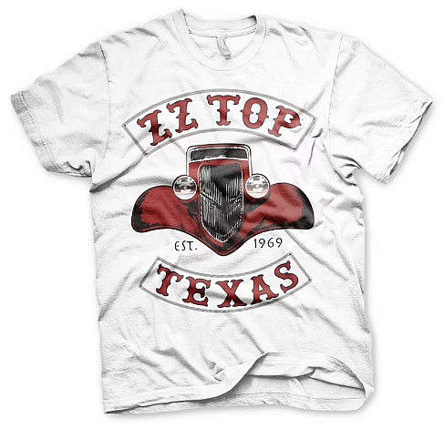 ZZ Top tričko, Texas 1969 White, pánské
