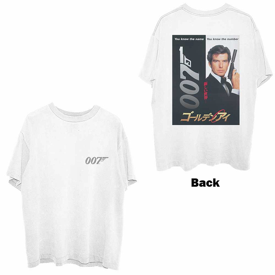 James Bond 007 tričko, Goldeneye Japanese Poster BP White, pánské, velikost S
