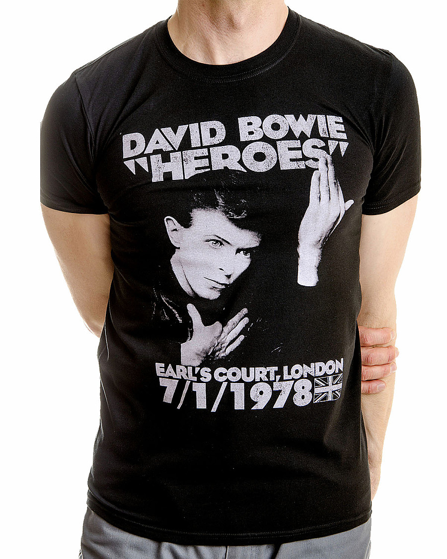 David Bowie tričko, Heroes Court, pánské, velikost XXL