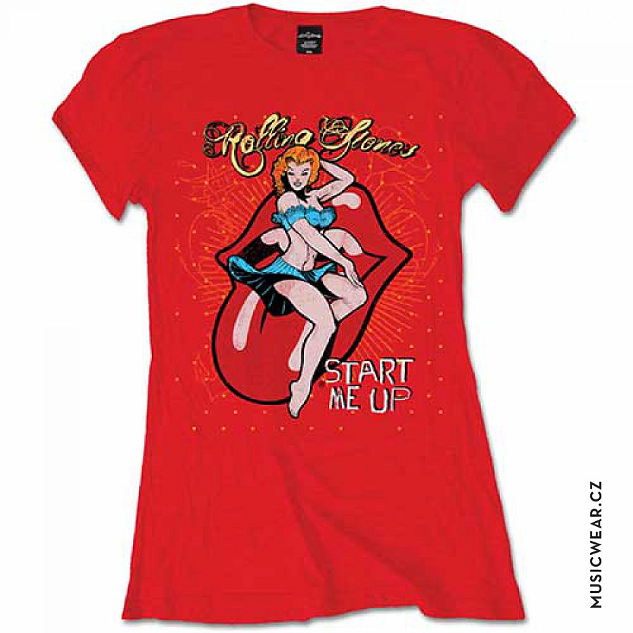 Rolling Stones tričko, Start me up, dámské, velikost M