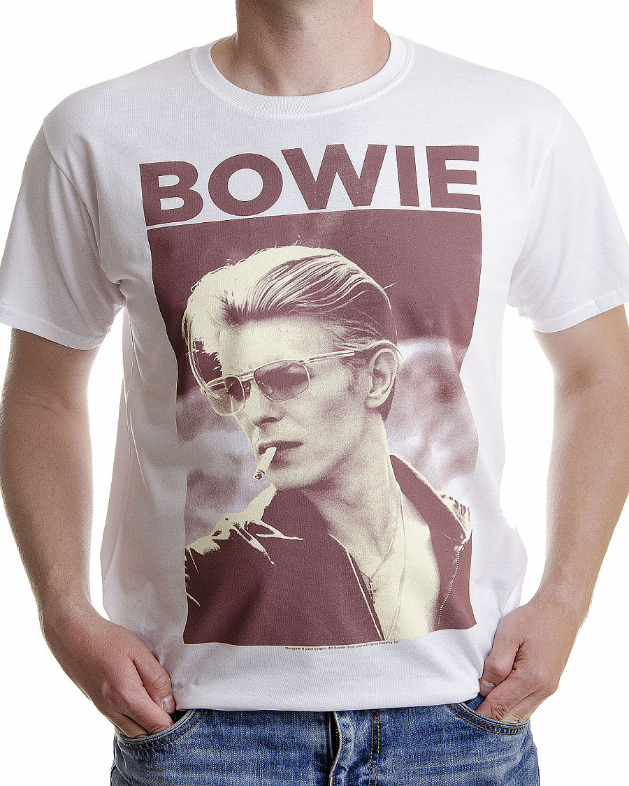 David Bowie tričko, Smoking Photo, pánské, velikost M