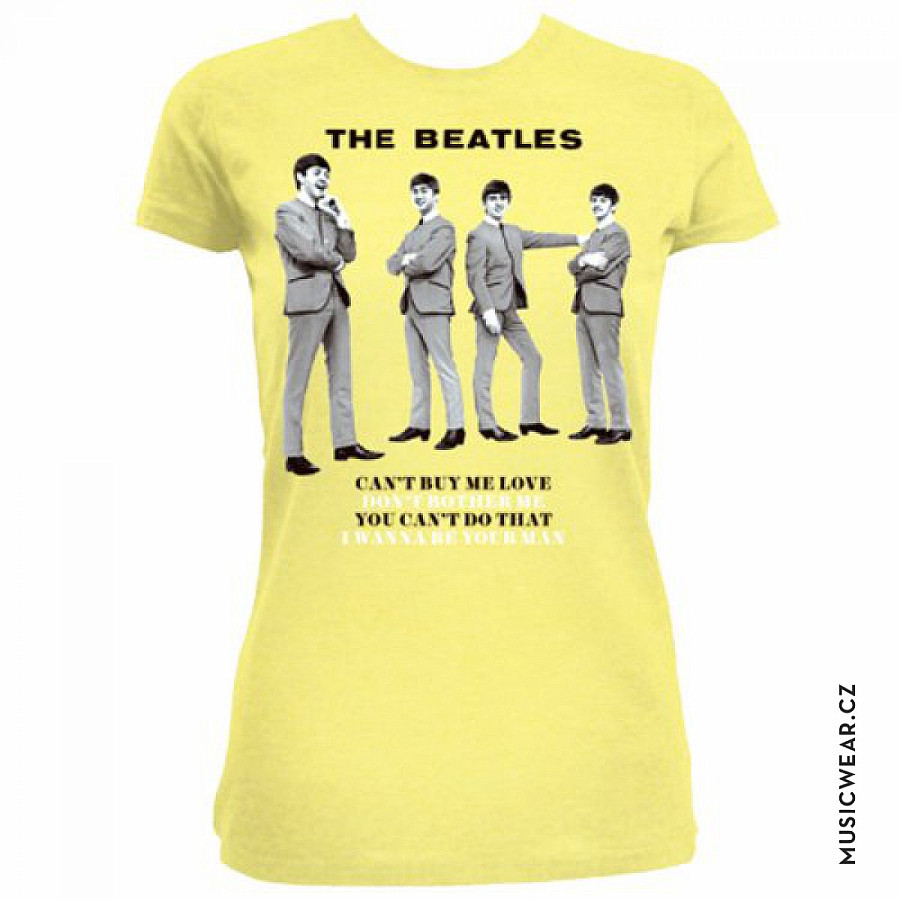 The Beatles tričko, You Can&#039;t Do That Yellow, dámské, velikost S