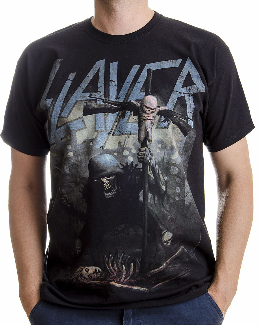 Slayer tričko, Soldier Cross, pánské, velikost XL