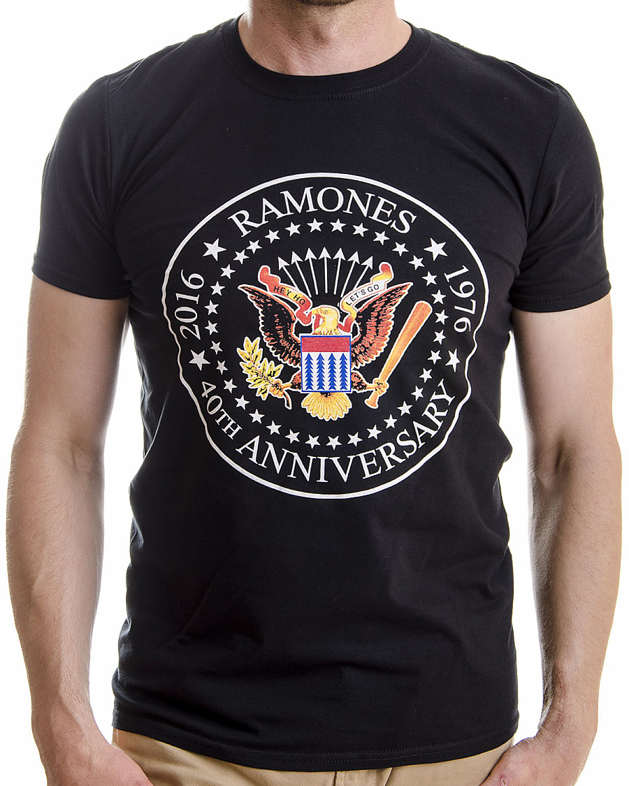 Ramones tričko, 40th Anniversarry Seal, pánské, velikost S