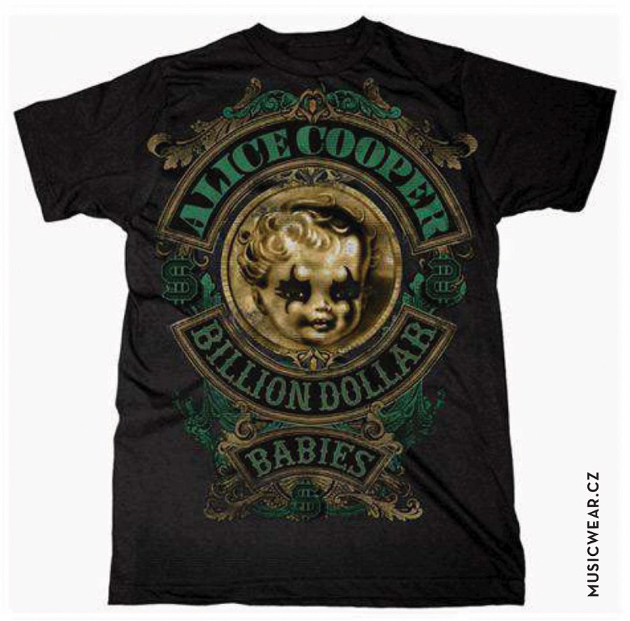 Alice Cooper tričko, Billion Dollar Baby Crest, pánské, velikost L