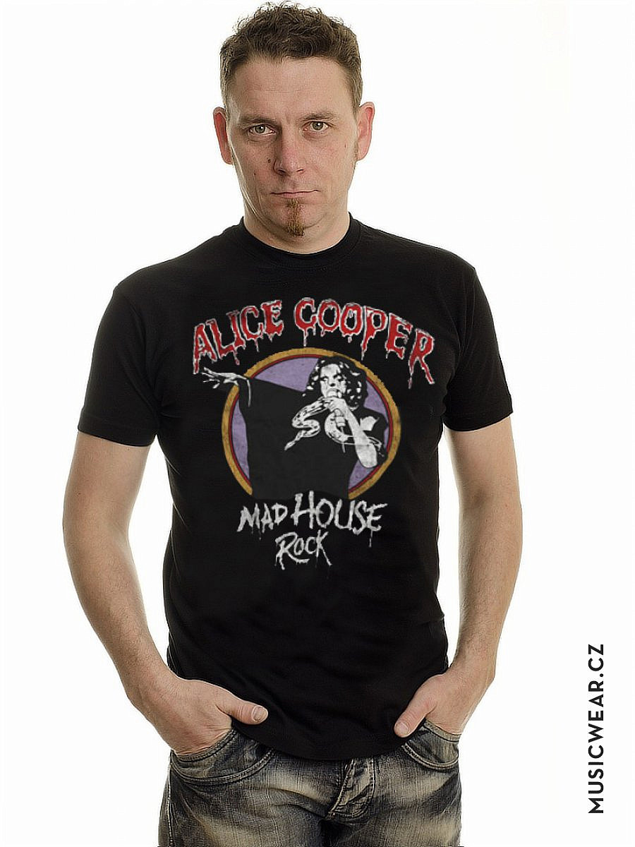 Alice Cooper tričko, Mad House Rock, pánské, velikost M