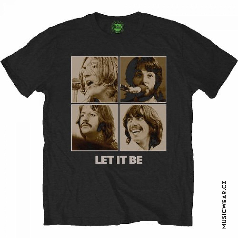 The Beatles tričko, Let it be Sepia, pánské, velikost XXL