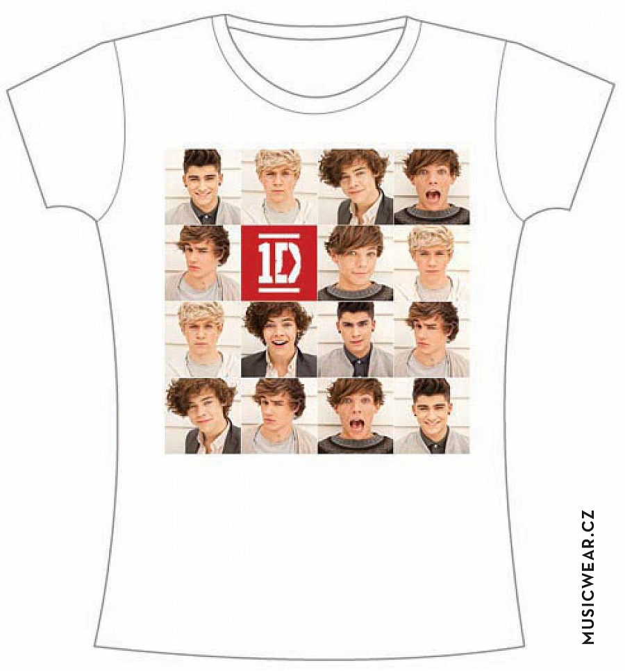 One Direction tričko, Polaroid Band, dámské, velikost XL