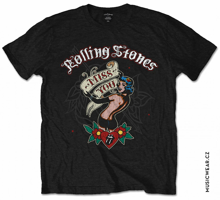 Rolling Stones tričko, Miss you, pánské, velikost L