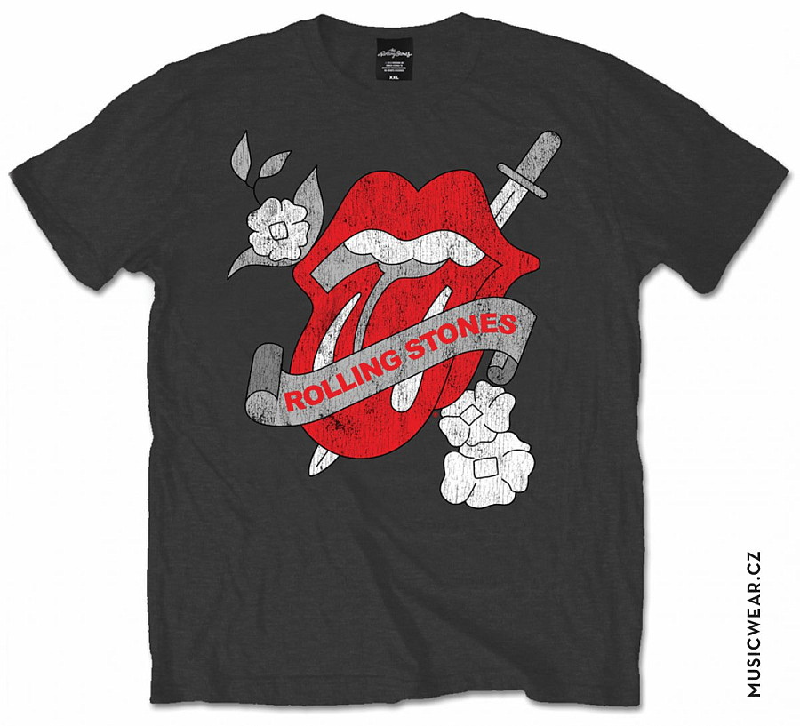 Rolling Stones tričko, Vintage Tattoo, pánské, velikost XL