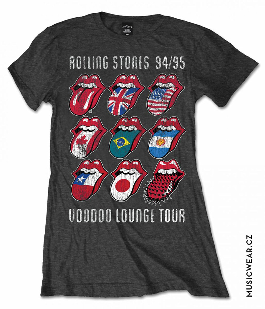 Rolling Stones tričko, Voodoo Lounge Tongues, dámské, velikost XL