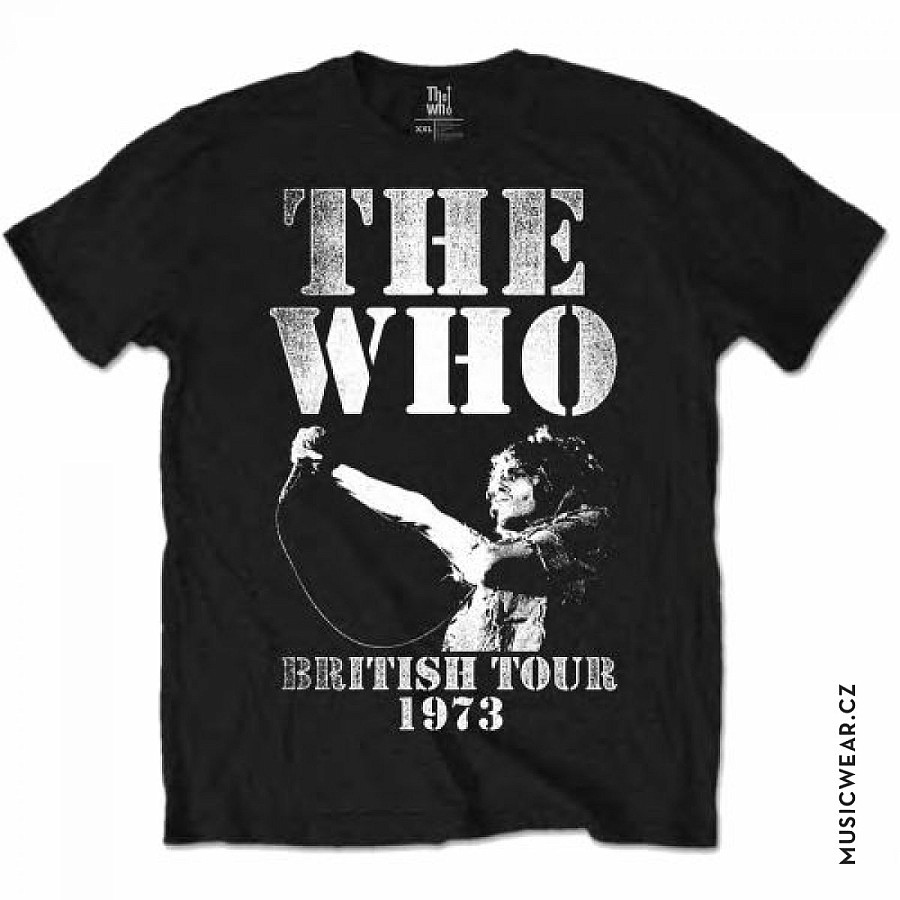 The Who tričko, British Tour 1973, pánské, velikost XL