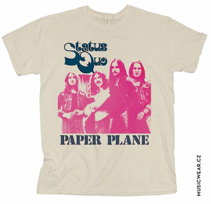 Status Quo tričko, Paper Plane, pánské, velikost XXL