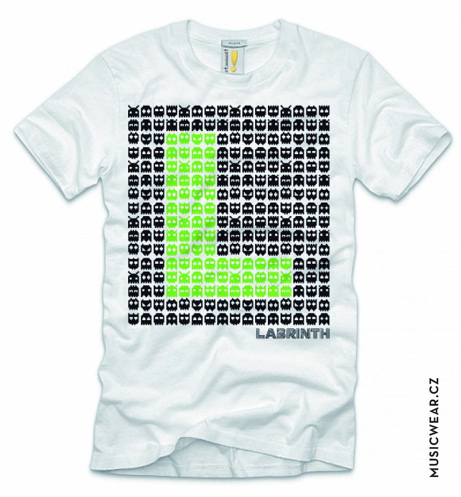 Labrinth tričko, Space Invaders, pánské, velikost M
