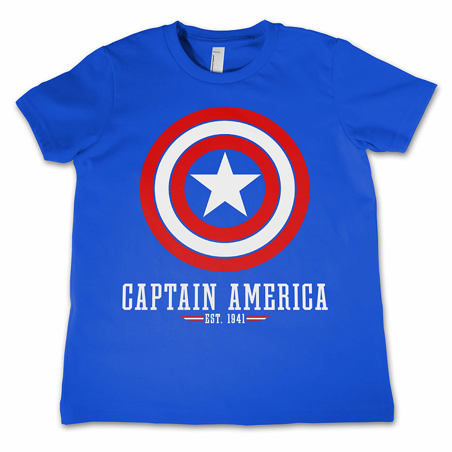 Captain America tričko, Logo Kids, dětské, velikost S velikost S (6 let)
