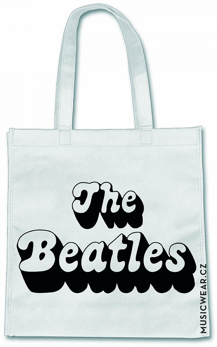 The Beatles ekologická nákupní taška, 70&#039;s Logo White