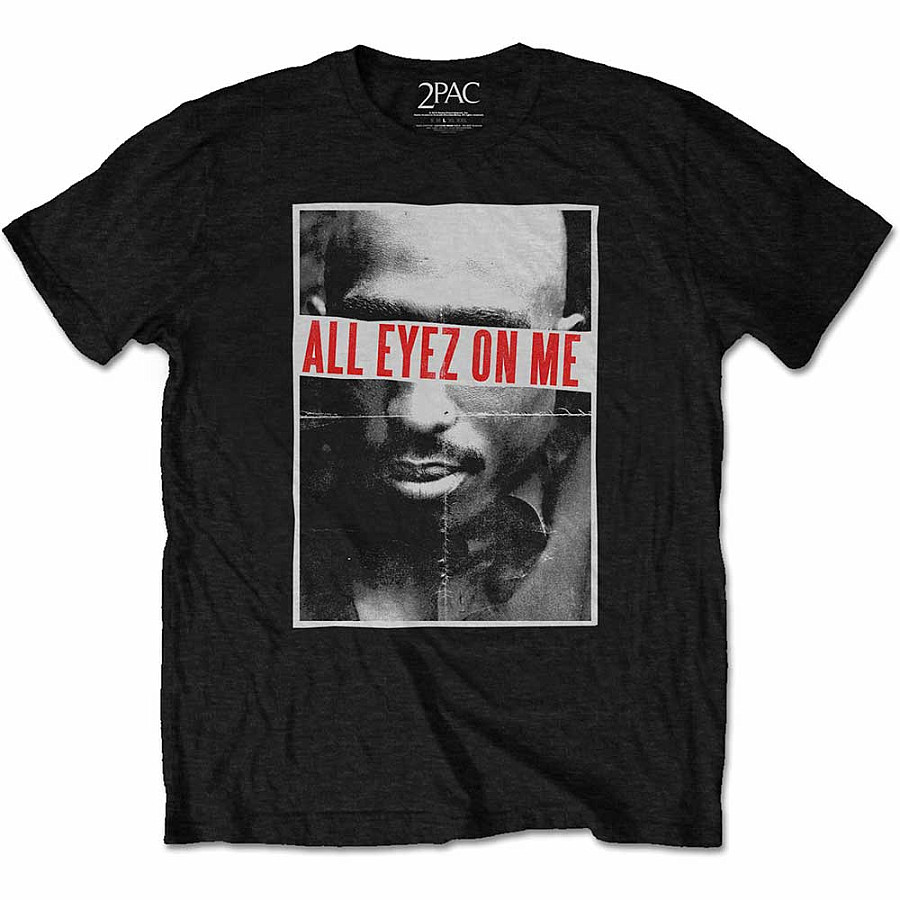 Tupac tričko, All Eyez Folded, pánské, velikost S