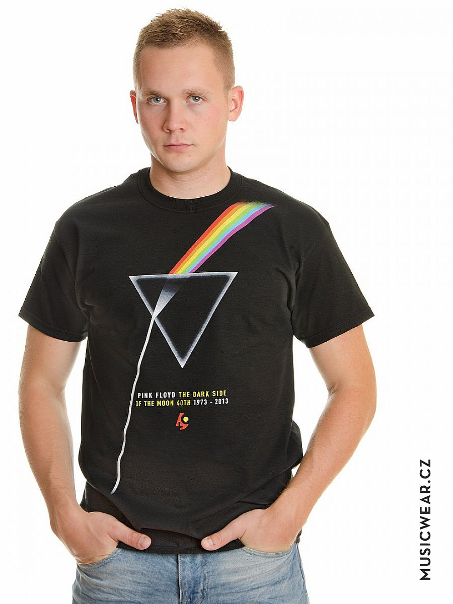 Pink Floyd tričko, DSOTM 40th Angled Prism, pánské, velikost S