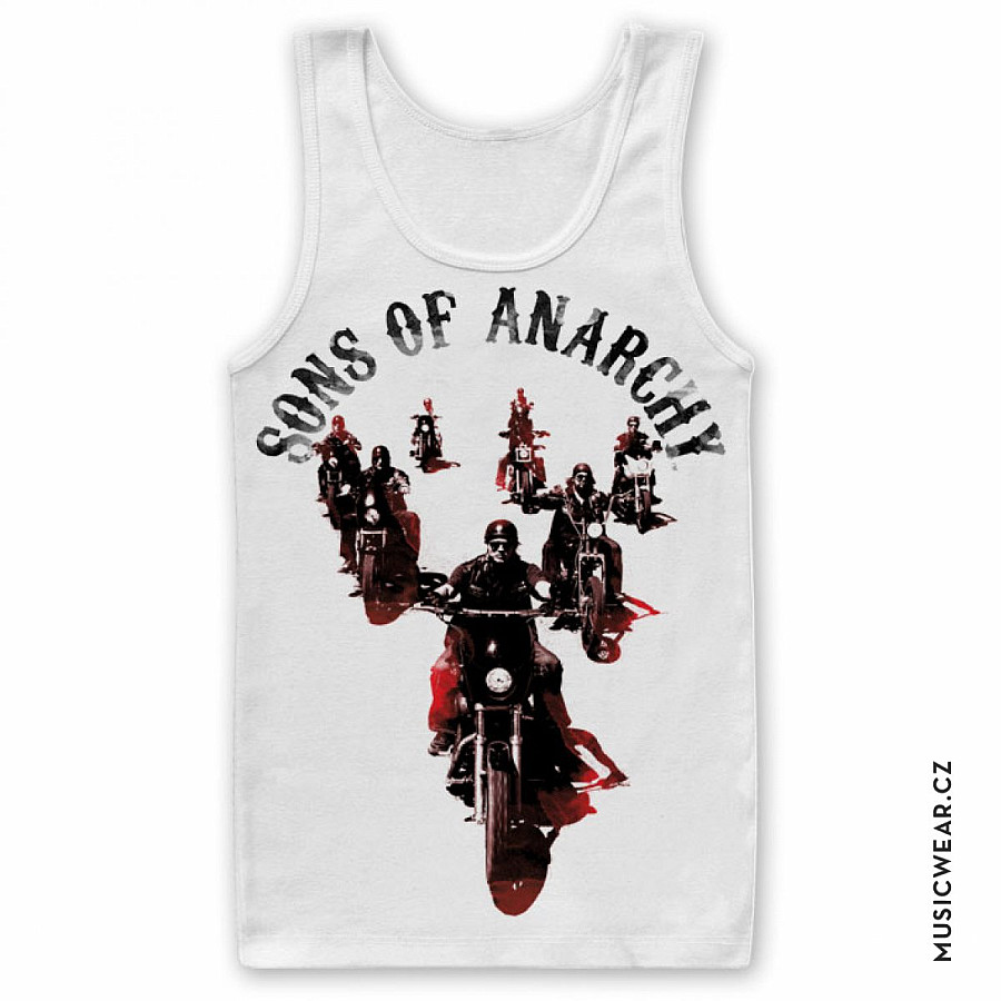 Sons of Anarchy tílko, Motorcycle Gang White, pánské, velikost L