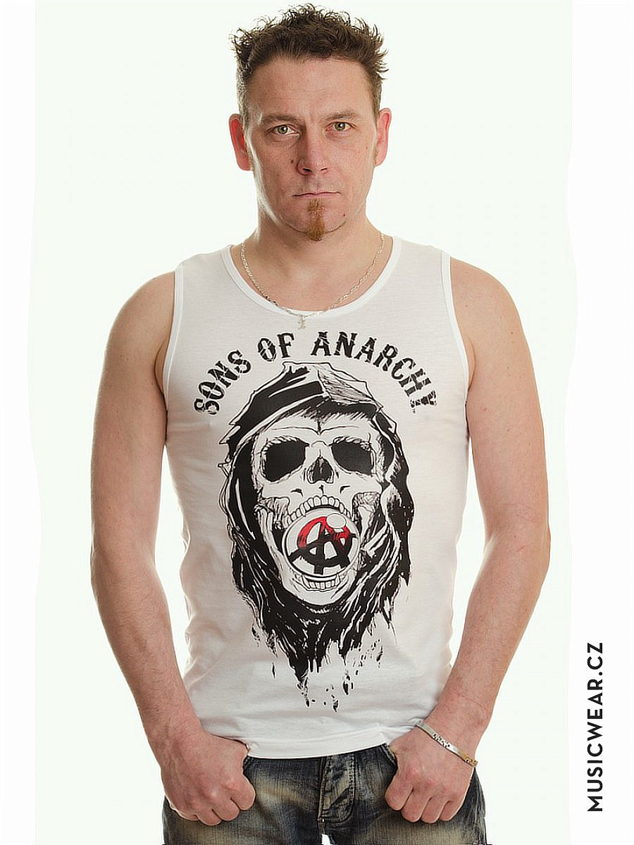 Sons of Anarchy tílko, Draft Skull White, pánské, velikost M