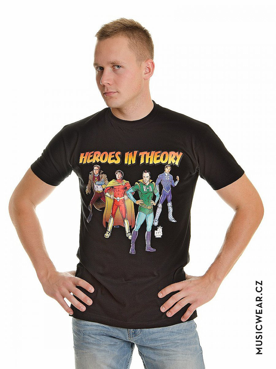 Big Bang Theory tričko, Heroes In Theory, pánské, velikost XL