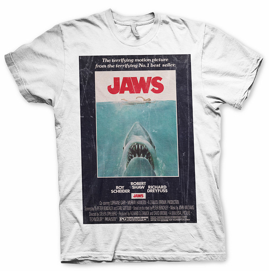 Čelisti tričko, JAWS Vintage Original Poster, pánské, velikost XL