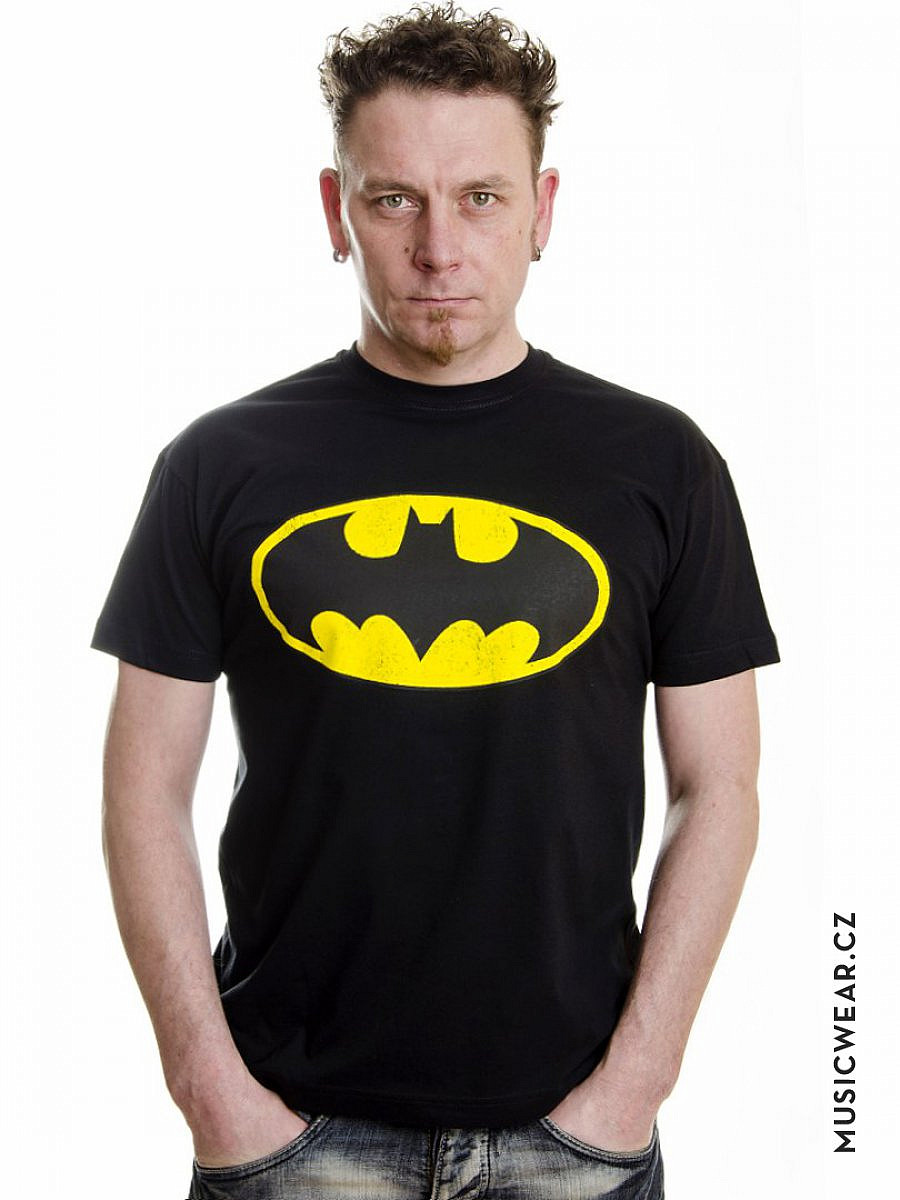 Batman tričko, Distressed Logo, pánské, velikost S